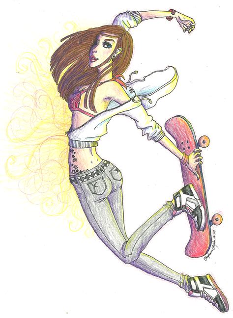 Skater Girl By Jesteppi On Deviantart