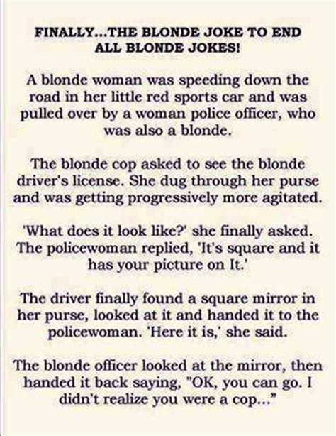 the blonde joke to end all blonde jokes