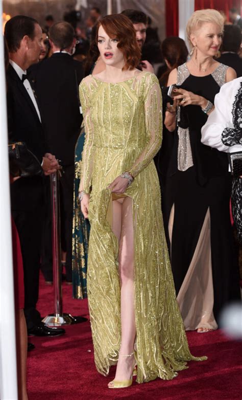 Emma Stone Pantie Upskirt At The Academy Awards Celebcunt