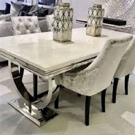 marble dining table set  seater marble dining table  chair