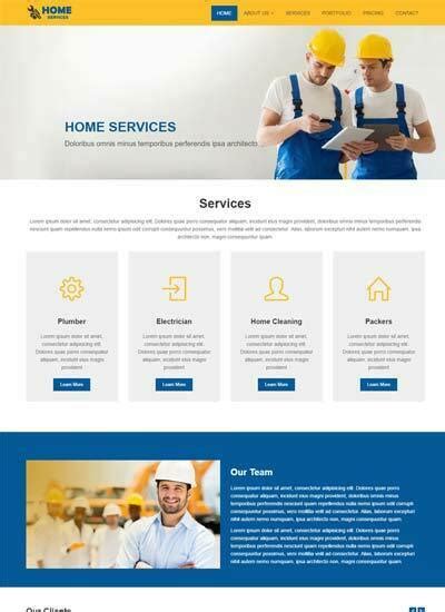services page template