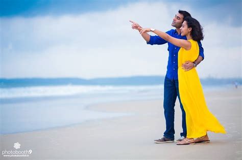 Outdoor Pre Wedding Photo Shoot By The Beach Dressed In