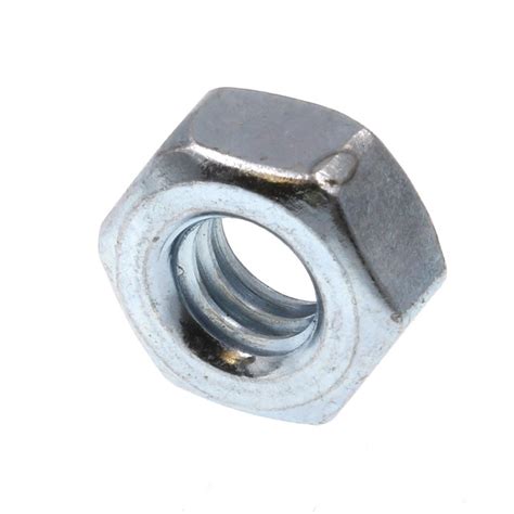 grade  zinc plated steel finished hex nuts  pack   home depot