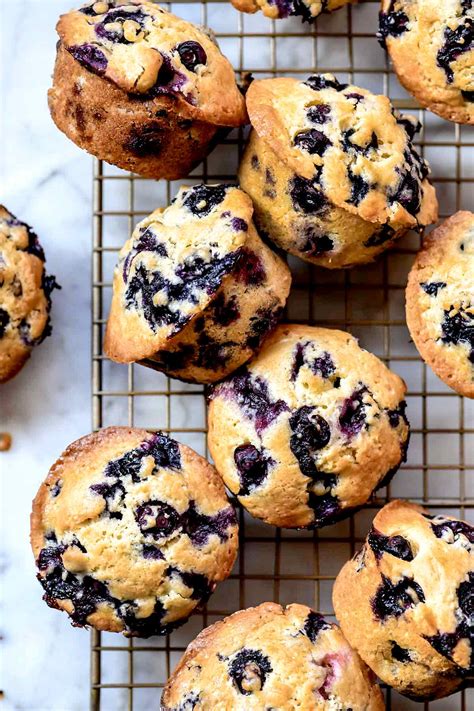 homemade blueberry muffins  scratch foodiecrush