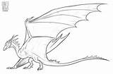 Wyvern Lineart sketch template
