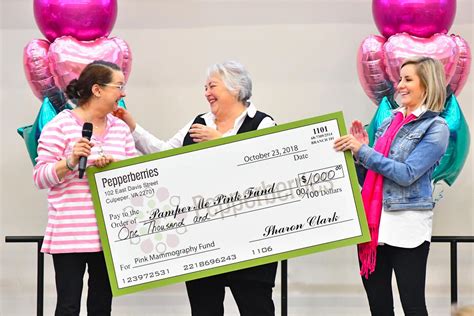 pamper  pink helps provide mammograms  culpeper culpeper times