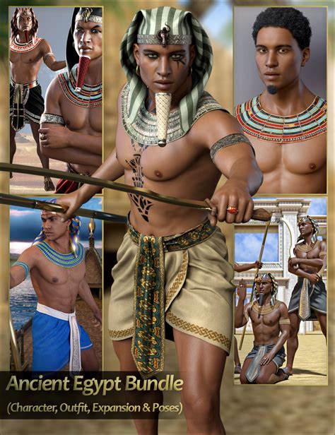 Ancient Egypt Bundle – Character Outfit Expansion And Poses Daz 3d