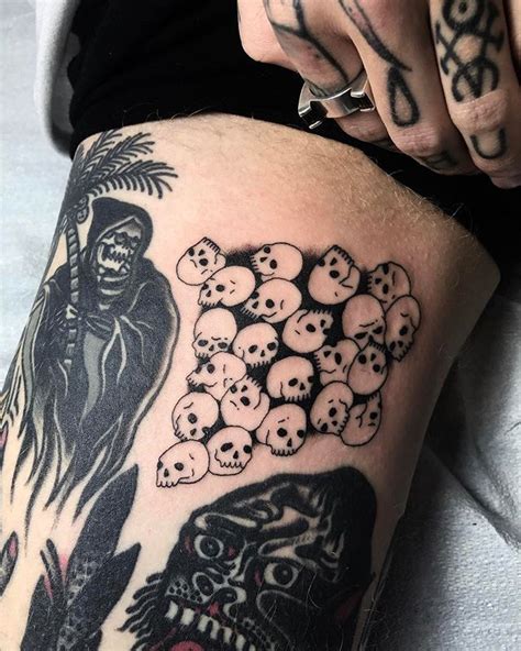 Mrcslundqvist 22 Skulls In The Groin By Seanfromtexas Tattoos Body