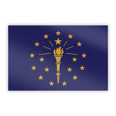 indiana state flag sticker flags  good