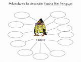 Penguin Tacky Coloring Grade First Adjectives 1st Worksheets Pages Graders Activities Activity Popular sketch template
