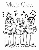 Coloring Music Class Singers Print Ll sketch template