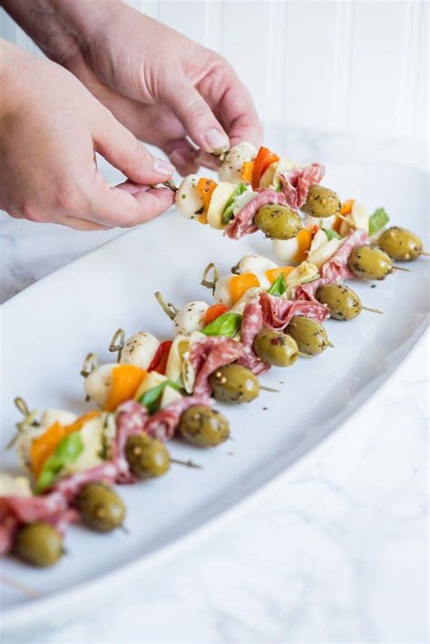 antipasto skewers party appetizers entertaining ideas party ideas