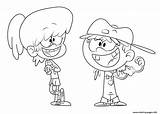 Loud House Coloring Lana Pages Printable Leni Book sketch template