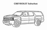 Coloring Pages Chevrolet Suburban Print sketch template