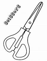 Scissors Coloring Pages Print sketch template