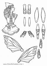 Puppet Coloring Paper Pages Dolls Puppets Fairy Pheemcfaddell Edain Printable Doll Articulated Fairies Colouring Diy Library Clipart Vintage Popular sketch template