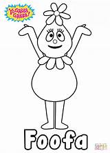 Gabba Yo Coloring Pages Foofa Lance Dj Library Clipart Characters Drawing sketch template