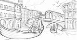 Gondola Coloring Pages sketch template