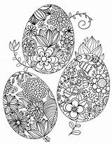Coloring Easter Adults Pages Egg Floral Printable Hard Sheets Colouring Adult Mandala Print Coloringgarden Kids Book Eggs Colour Pdf Ostern sketch template