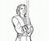 Anakin Skywalker Coloring Wars Star Pages Ahsoka Tano Wan Obi Printable Vs Color Clipart Getcolorings Getdrawings Popular Library Coloringhome Template sketch template