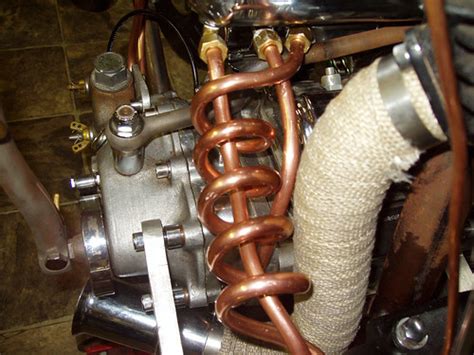 oil lines custom  copper oil lines exhaust wrap killa cycles flickr