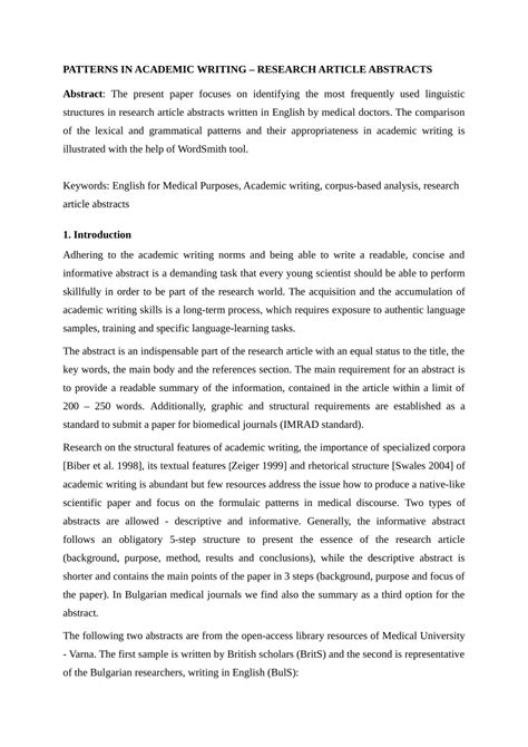 write  abstract section   research paper   write