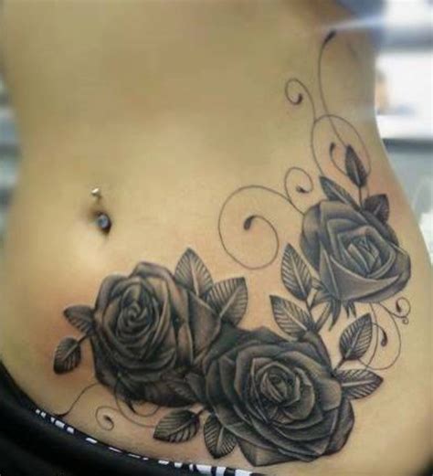 Pin By Zack Line On Tattoos ~ Black And Grey Belly Tattoos Pretty