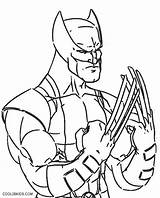 Wolverine Coloring Pages Printable Cool2bkids sketch template