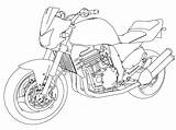 Honda Kawasaki Z1000 Motorrad Cbr Wecoloringpage Raskrasil sketch template
