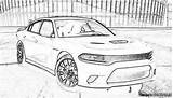 Coloring Dodge Charger Pages Hellcat Template Library Clipart sketch template