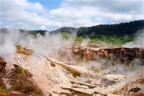 hells gate geothermal park  mud bath spa nieuw zeeland