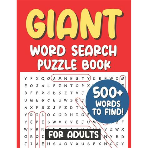 giant word search puzzle book  adults  words  find word search adults large print