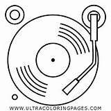 Turntable Coloring sketch template
