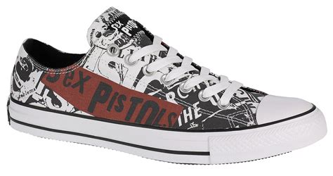 shoes converse chuck taylor all star ox sex pistols c151195 white