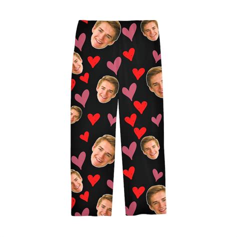 Personalized Face Photo Pajama Pants Custom Love Pajamas Etsy