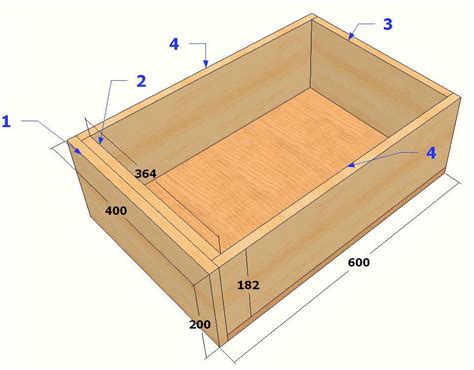 plans  construction dun tiroir bricolage utile maison bricolage bois rangement outil atelier