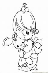 Coloring Precious Moments Pages Baby Popular sketch template