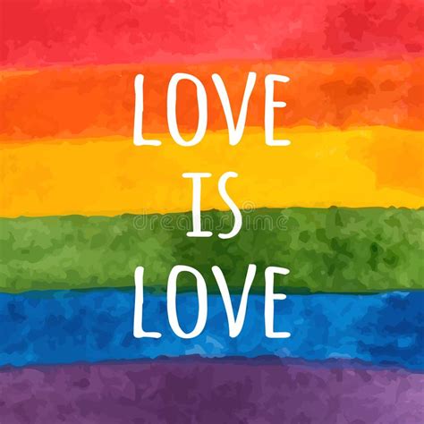 love is love lgbt pride slogan stock vector