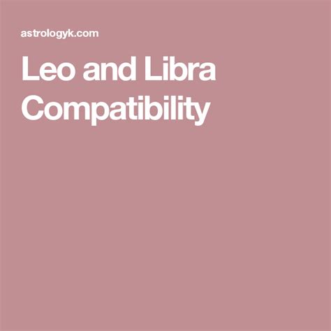Leo And Libra Compatibility Leo And Libra Compatibility