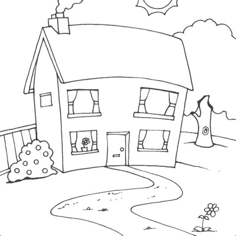 drawing   house   countryside