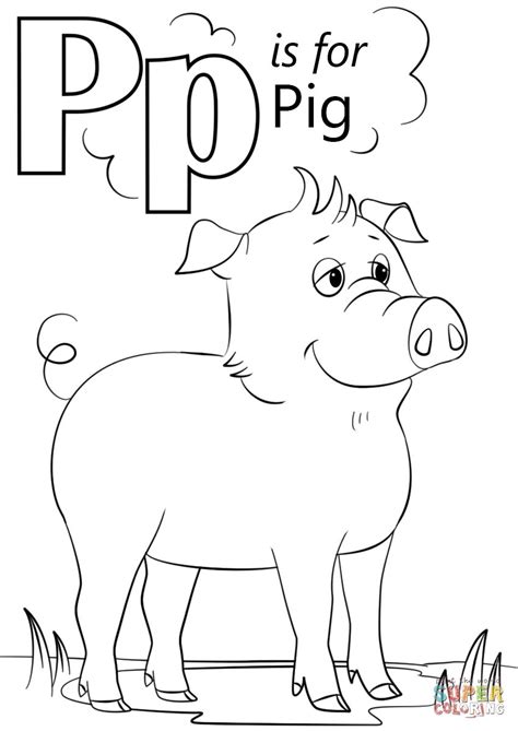 letter p coloring pages firka tein
