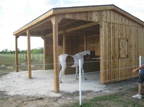 horse shelter ideas  pinterest lean