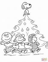 Coloring Charlie Brown Pages Christmas Snoopy Printable Peanuts Tree Color Characters Print Pumpkin Great Linus Kids Drawing Sheets Easter Gang sketch template