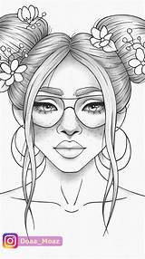Gesichter Sketchbook Topmodels Mandala Cuties Malvorlagen Tik Lindos Regiani Adult sketch template