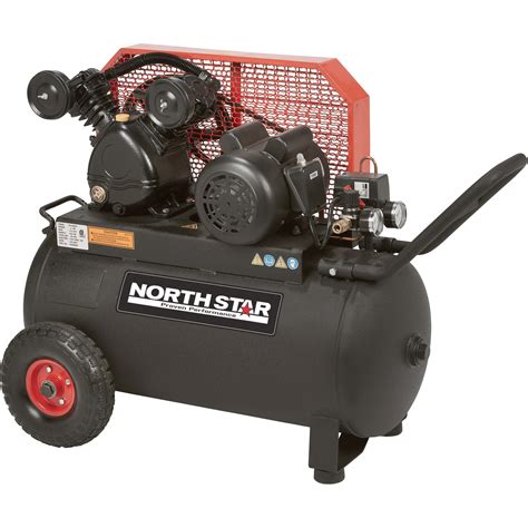 northstar single stage portable electric air compressor  hp  gallon  cfm horizontal