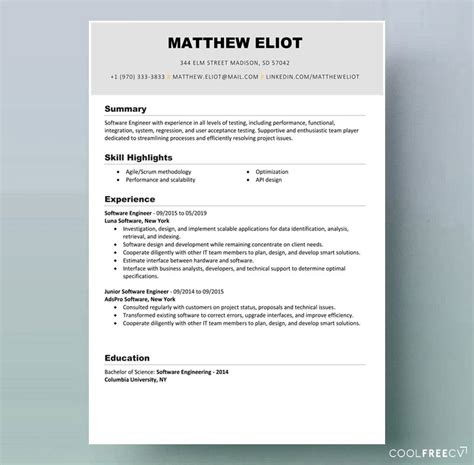 edit  resume template  word