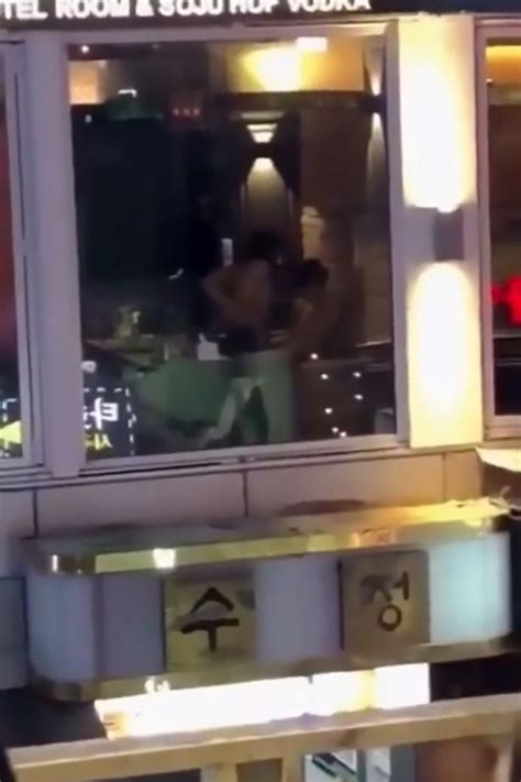 shameless couple have sex in hotel window in full glare of shocked witnesses in pub opposite