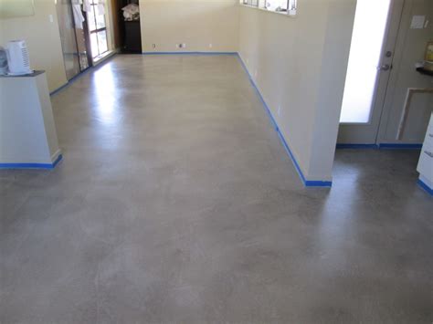 grey stained concrete floor