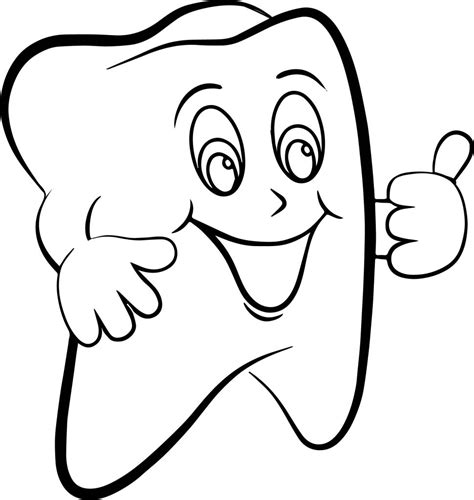 super dental tooth coloring page wecoloringpagecom