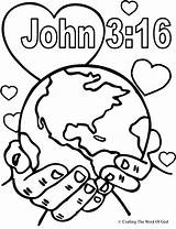 Coloring Pages Sunday School Bible God So Church Loved sketch template